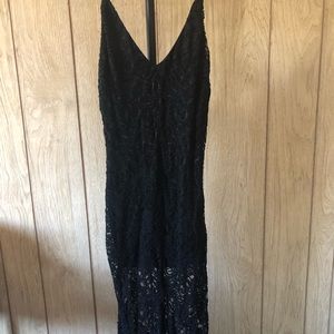 Lace black dress